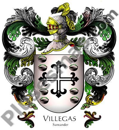 Escudo del apellido Villegas
