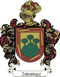 Escudo del apellido Zabalegui
