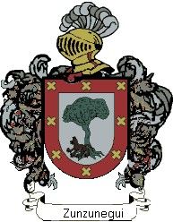 Escudo del apellido Zunzunegui