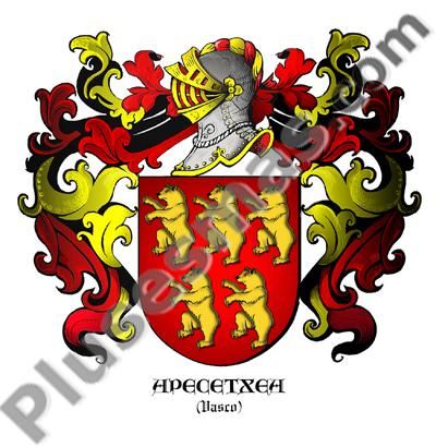 Escudo del apellido APECETXEA