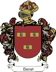 Escudo del apellido Benet