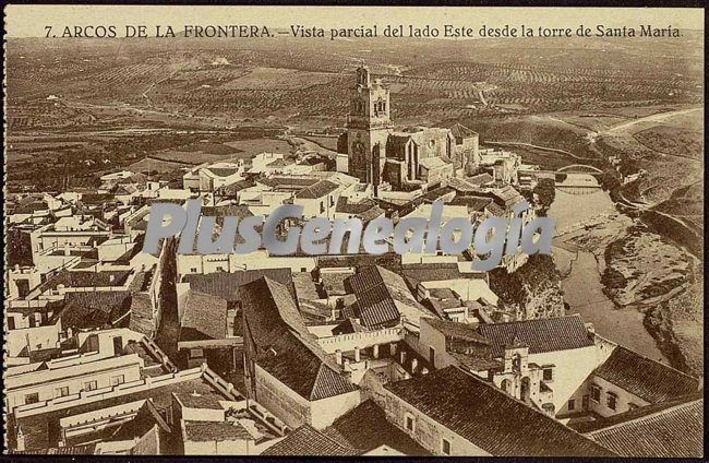 Vista parcial del lado este de arcos de la frontera desde la torre de santa maría