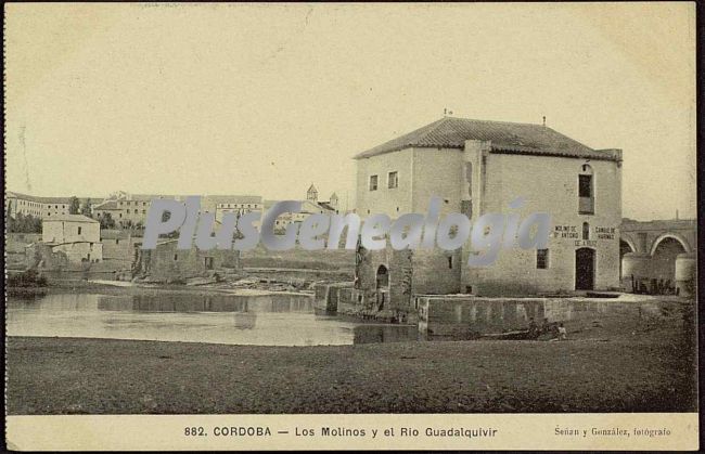 Los molinos y el río guadalquivir en córdoba