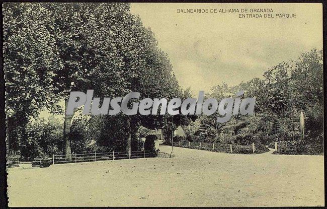 Entrada del parque de alhama (granada)
