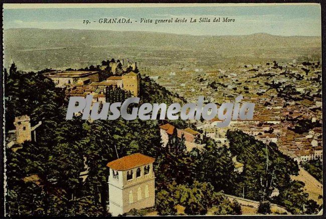 Vista general de granada desde la silla del moro