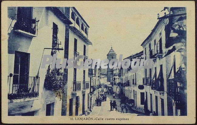 Calle cuatro esquinas de lanjarón (granada)