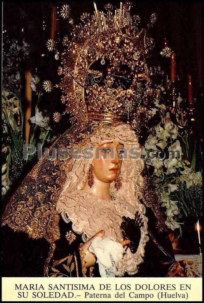 María santísima de los dolores en su soledad en paterna del campo (huelva)