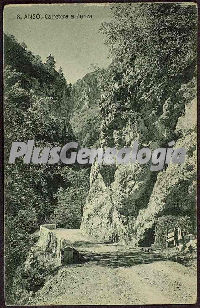 Carretera a zurita de ansó (huesca)