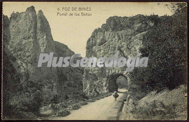 Portal de los baños en foz de biniés (huesca)