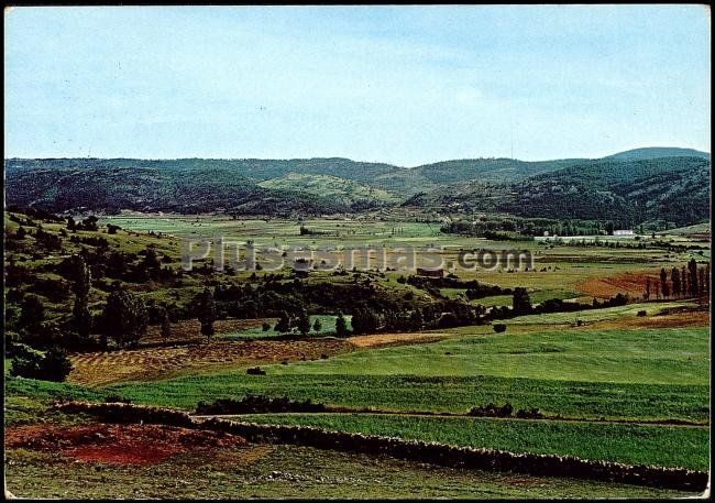 Vista de la vega desde mas blanco en alcalá de la selva (teruel)