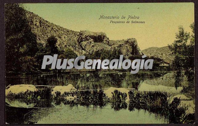 Pesqueras de salmones de monasterio de piedra (zaragoza)