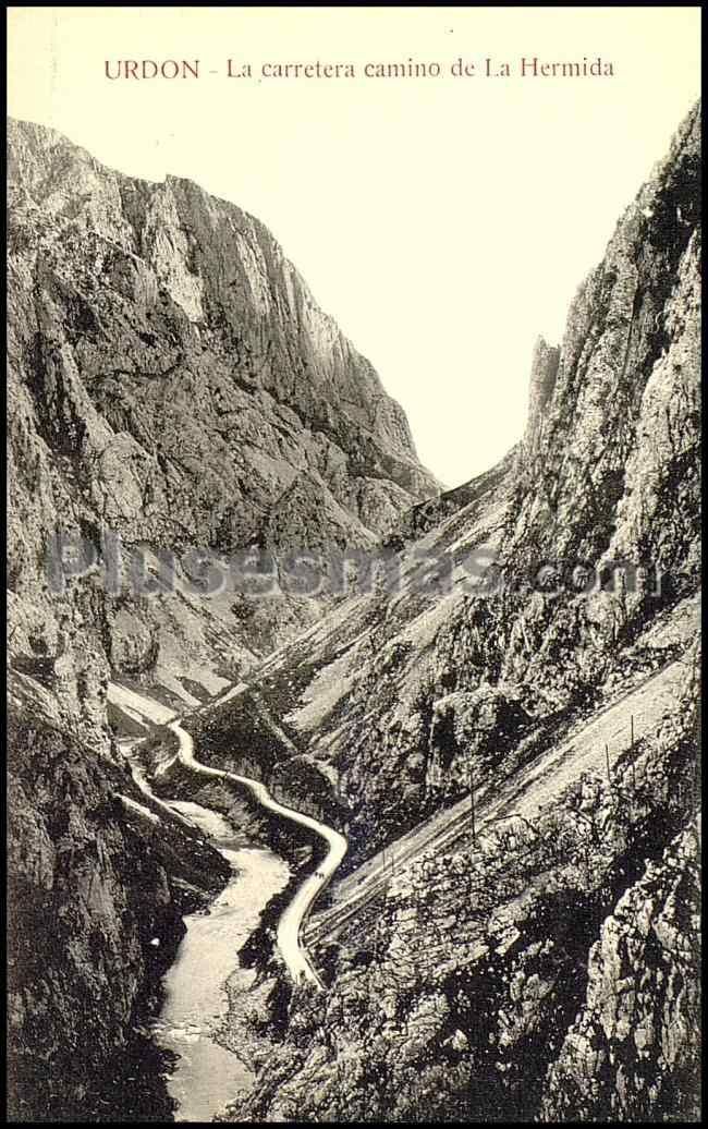 Urdón. la carretera camino de la hermida (cantabria)