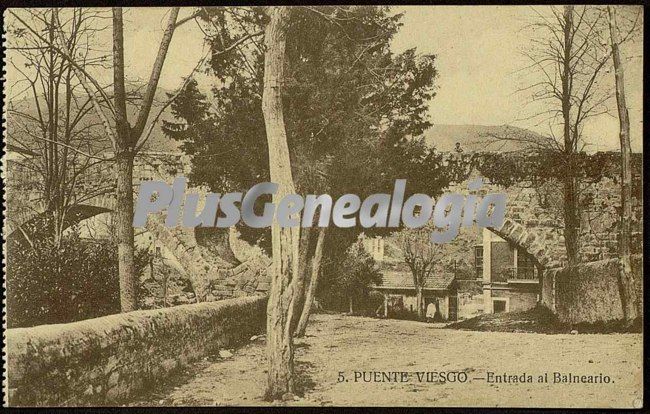Entrada al balneario de puente viesgo (cantabria)