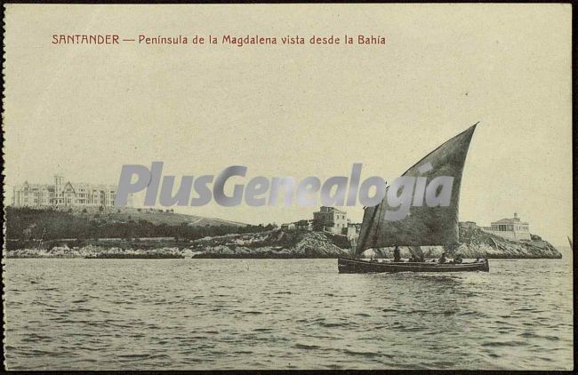 Península de la magdalena vista desde la bahía de santander