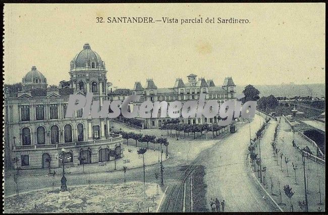 Vista parcial del sardinero de santander