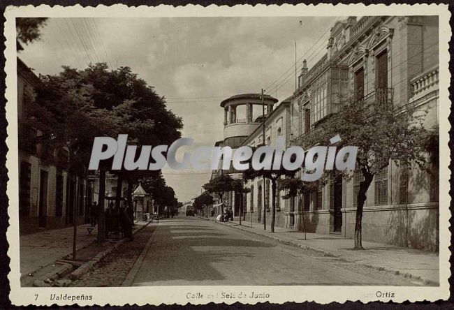 Calle del Seis de Junio de Valdepeñas (Ciudad Real)