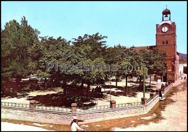 Plaza del Caudillo en Villarubia de los ojos (Ciudad Real)
