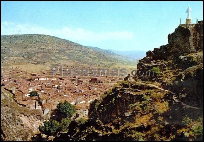 Vista general en la subida al corazón de jesús de cañete (cuenca)