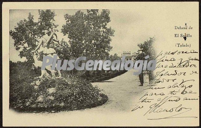 Postal dedicada de la dehesa de el sotillo (toledo)
