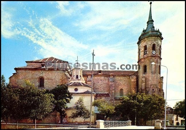 Iglesia parroquial y subida del puente de tembleque (toledo)