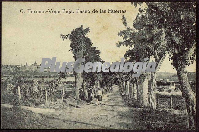 Paseo de las huertas en la vega baja de toledo