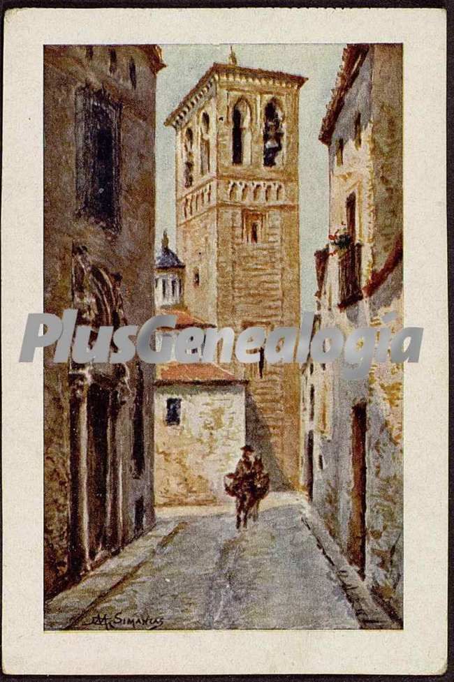 Pintura de una calle de toledo