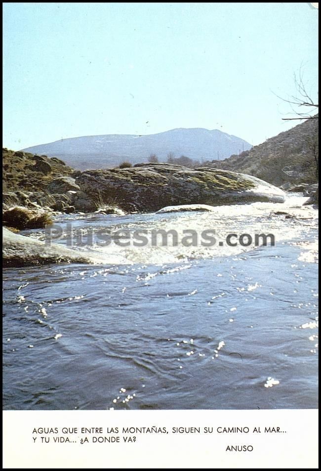 Río alberche a su paso por el puerto pico (ávila)