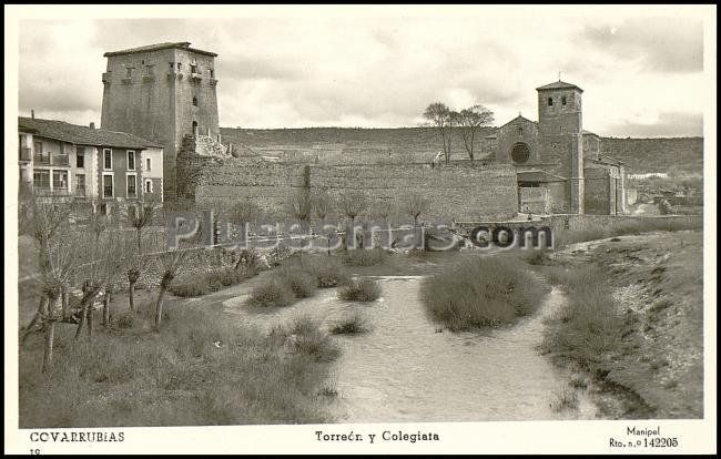 Torreón y colegiata de covarrubias (burgos)