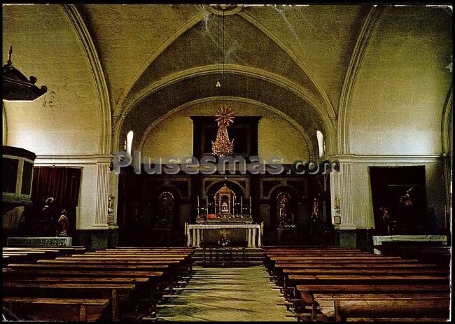 Interior de la iglesia parroquial en toral de los vados (león)