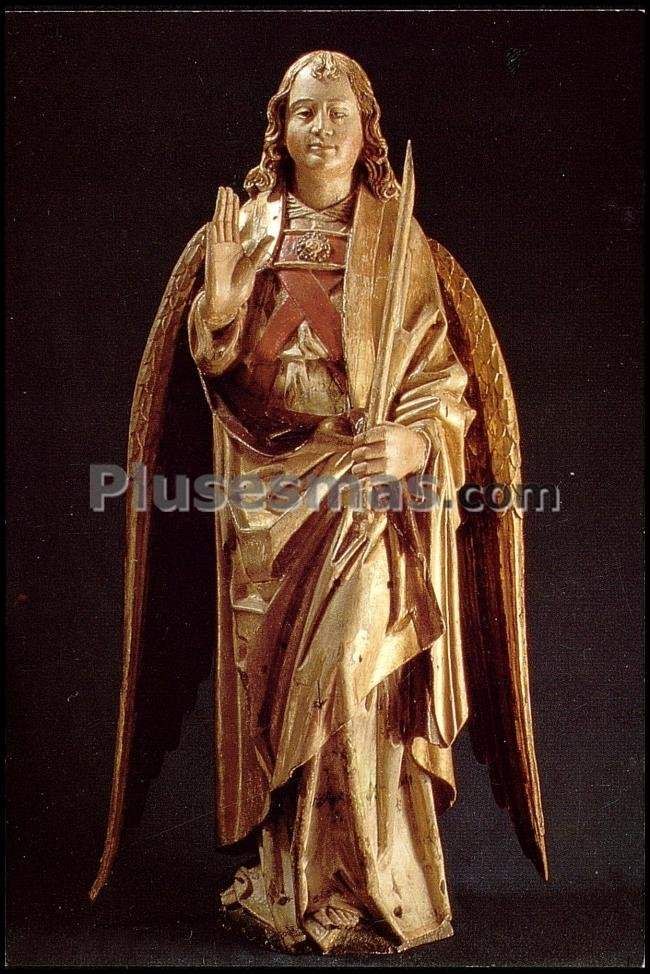 San gabriel en el museo de santa maría de becerril de campos (palencia)