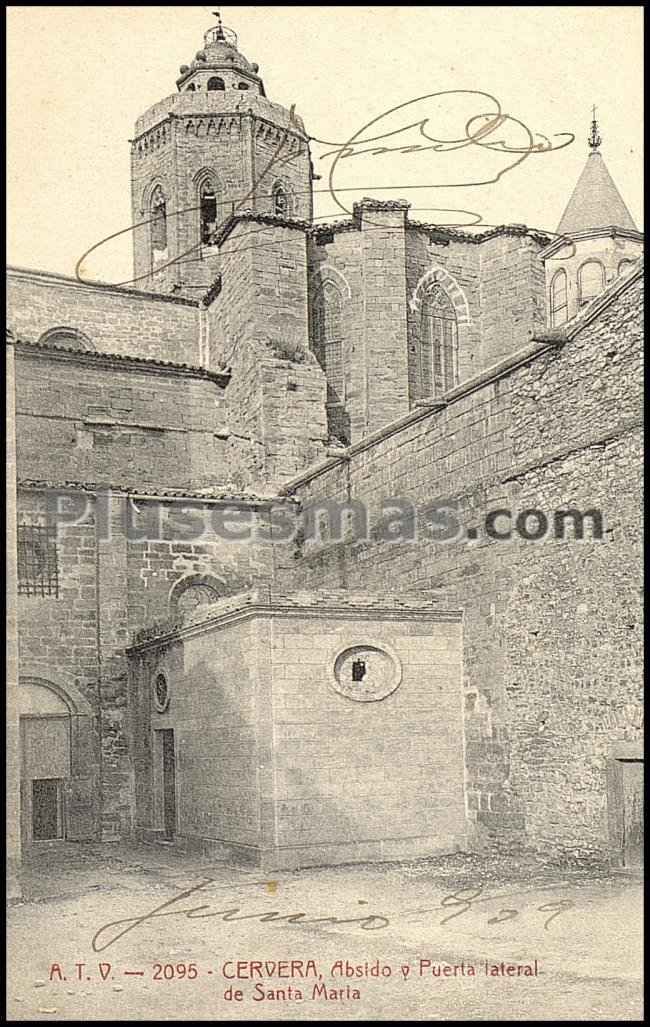 ábside y puerta lateral de santa maría del castillo en pisuerga (palencia)