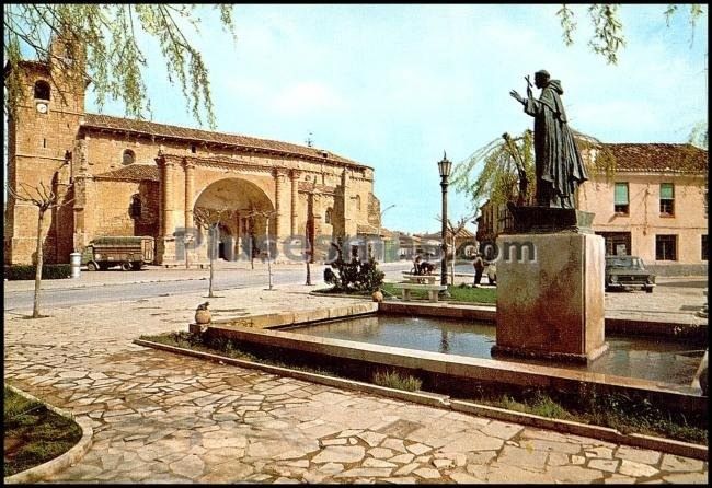Iglesia de san pedro y monumento a san telmo en frómista (palencia)
