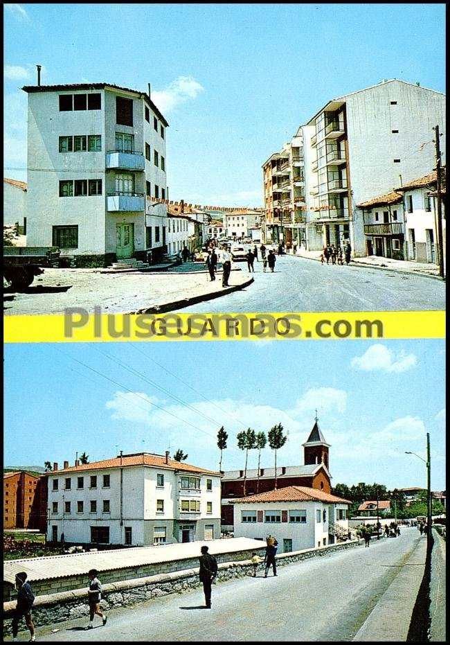 Calle mayor y avenida josé antonio en guardo (palencia)
