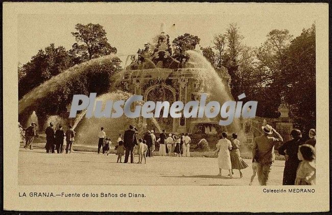 Fuente de los baños de diana de la granja (segovia)