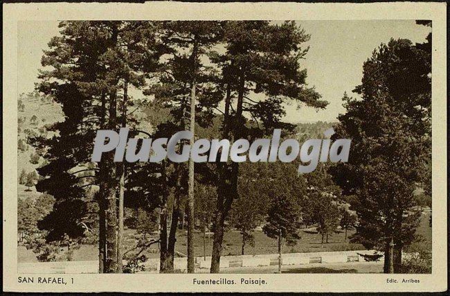 Paisaje de las fuentecillas de san rafael (segovia)