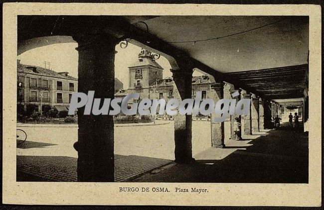 Plaza mayor de burgo de osma (segovia)