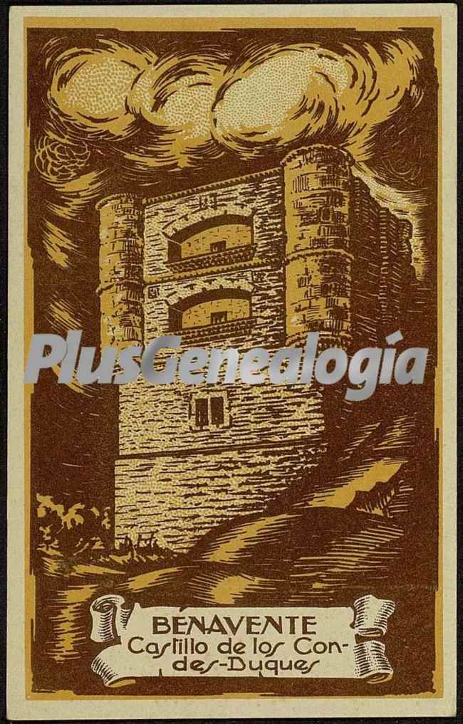 Cartel del castillo de los condes - duques de benavente (zamora)