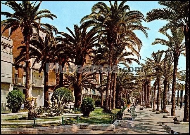 La Rambla del Caudillo en Badalona (Barcelona)