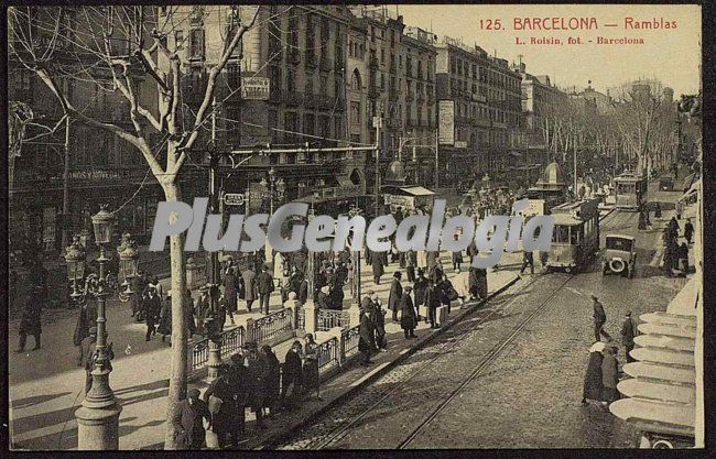 Ramblas en Barcelona