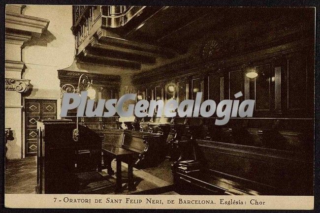Oratori de Sant Felip Neri en la Esglesia Chor de Barcelona