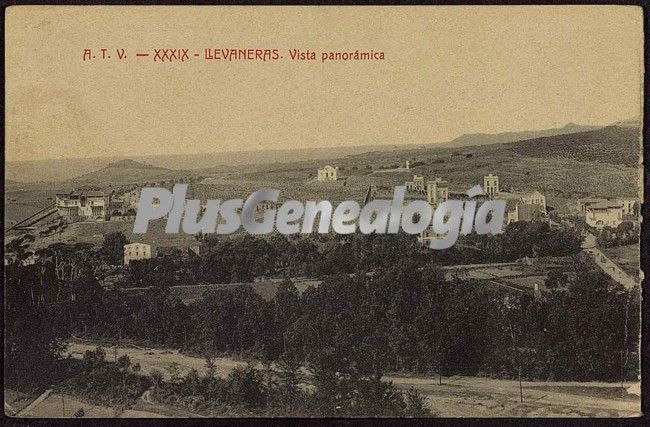Vista panorámica de Llevaneras (Barcelona)