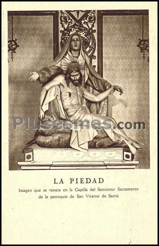 Imagen venerada en la capilla del santísimo sacramento de la parroquia de san vicente de sarriá (barcelona)
