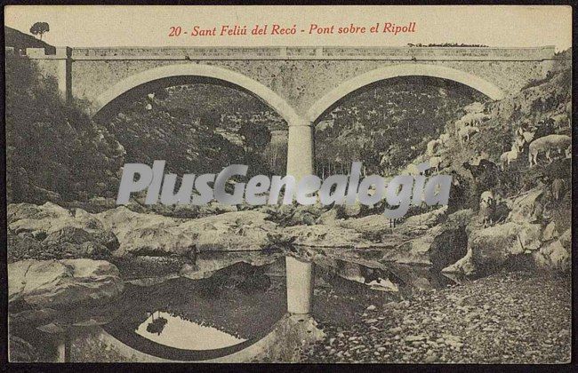 Pont sobre el Ripoll de Sant Feliú del Recó (Barcelona)