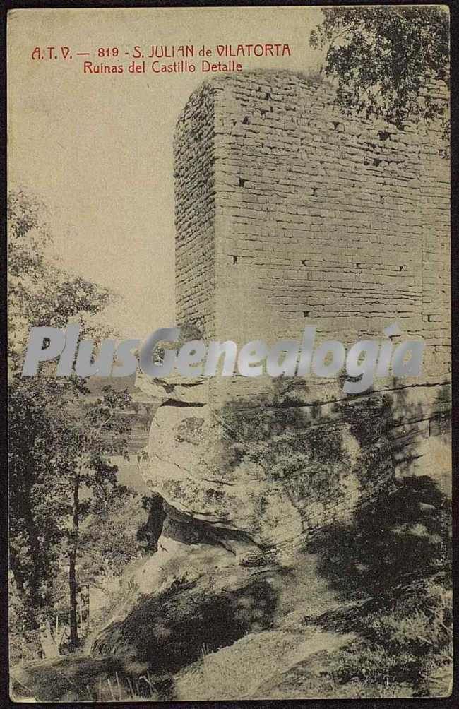 Detalle de las Ruinas del Castillo de Sant Juliá de Vilatorta (Barcelona)