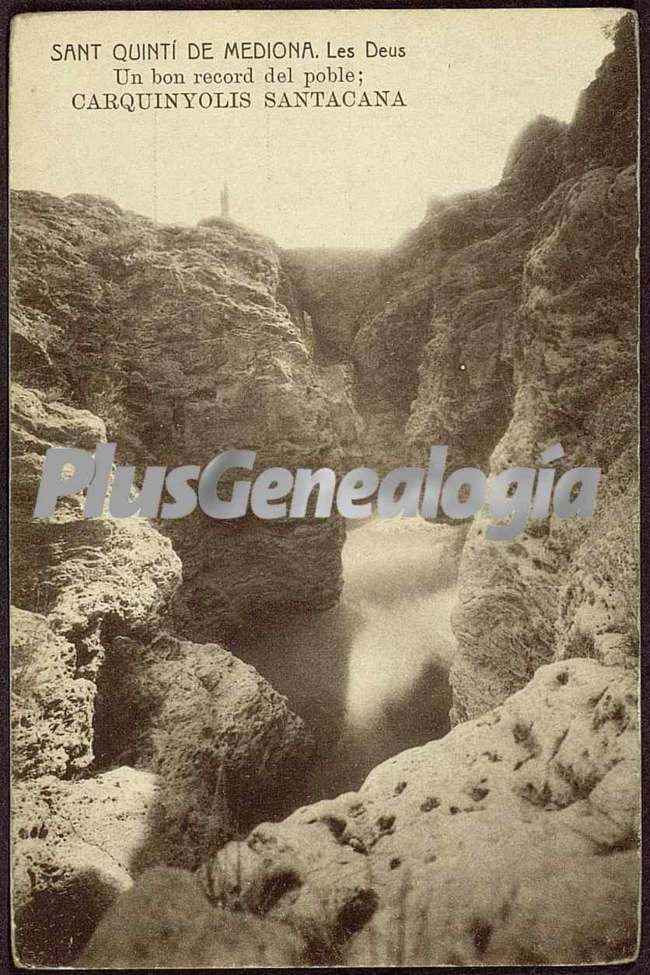 Un bond record del poble Carquinyolis Santacana de Sant Quinti de Mediona