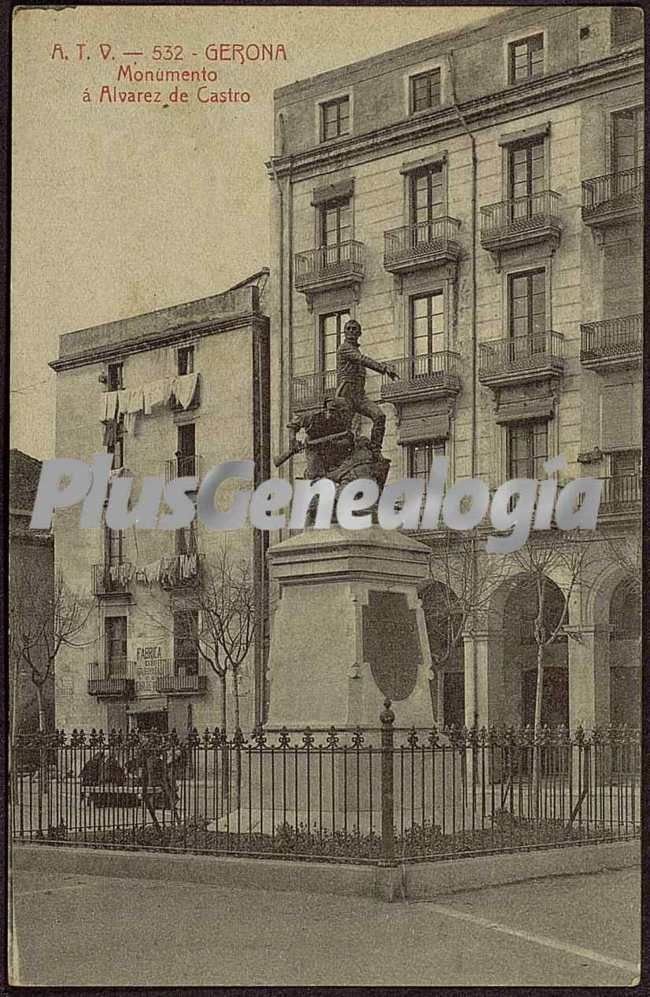 Monumento a álvarez castro de girona