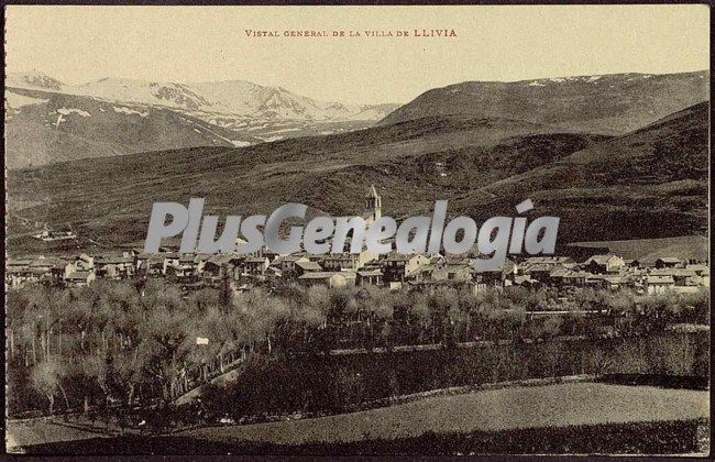 Vista general de la villa de llivia (girona)