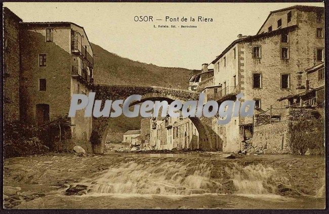 Pont de la riera en osor (girona)