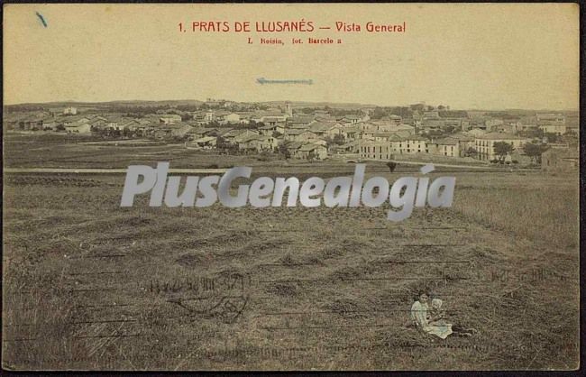 Vista general de prats de llusanés (girona)