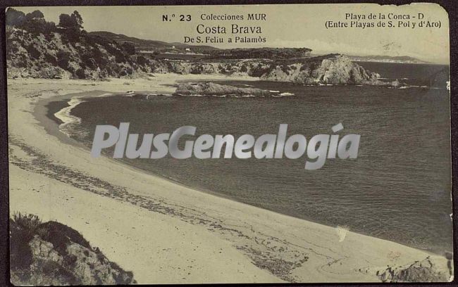 Playa de la conca de s. agaro (girona)